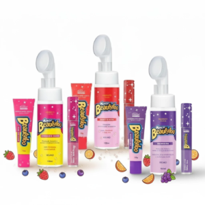 Kit Skin Care Mousse Facial Gloss Hidratante Labial Cheirinho De Chiclete Beautyloo Face Beautiful